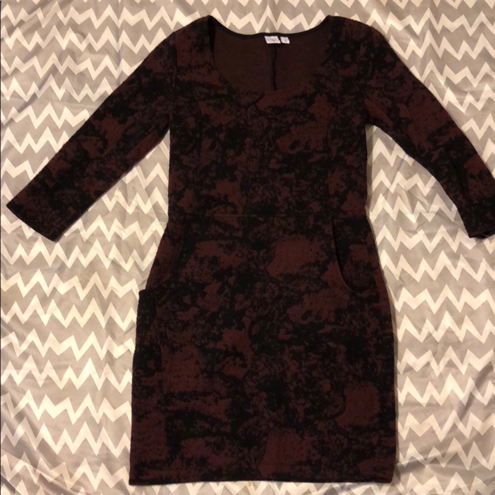 Burganudy dress